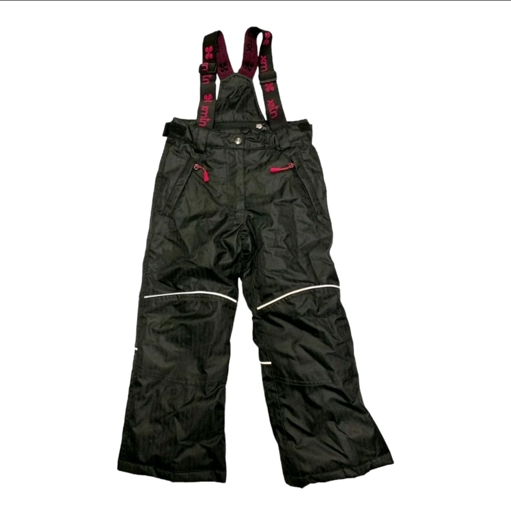 Black Jumpsuit with Adjustable Straps and Reflective Details
